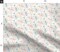 Whimsical Floral Watercolor Flowers Nature Botanical Pink Blue Pastel Spring Small Scale Custom Printed Fabric by Spoonflower Various Fabrics by the Yard or Fat Quarter